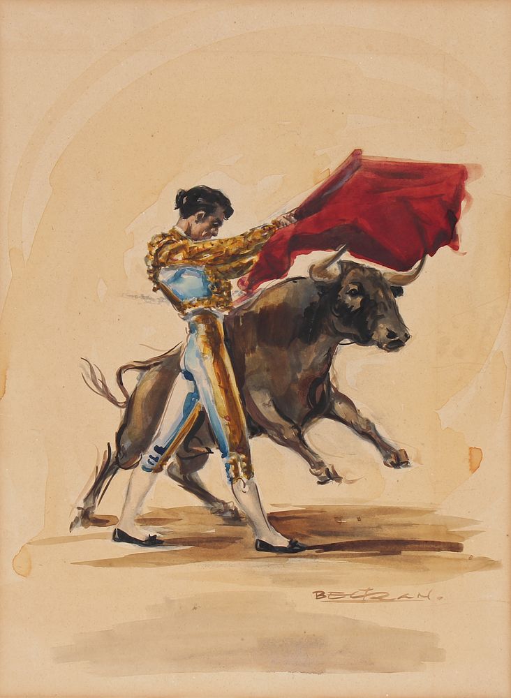 Appraisal: Beltran Spanish School Painting of a Matador Beltran Spanish School