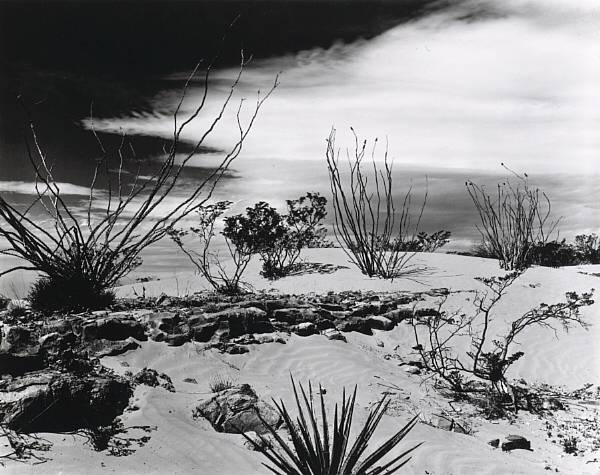 Appraisal: Brett Weston Dunes White Sands New Mexico Gelatin silver print