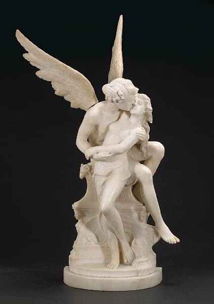 Appraisal: The winged youth embracing the young beauty in his arms