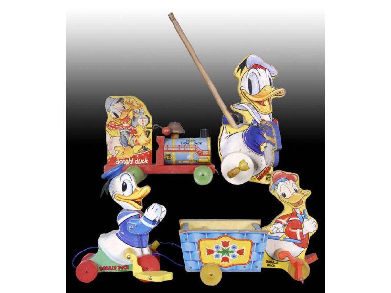 Appraisal: Lot of Fisher-Price Walt Disney Donald Duck Toy Description ''