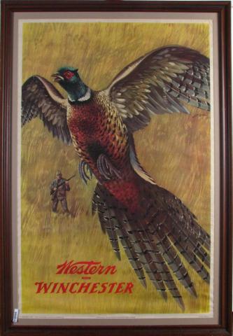 Appraisal: Set of Four Vintage Winchester Store Posters consisting of Pheasant