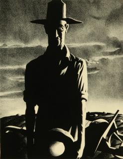 Appraisal: STEVAN DOHANOS - PENCIL SIGNED 'Man of the Soil' aka