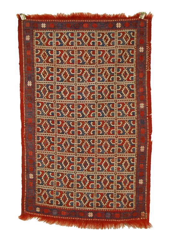 Appraisal: ANATOLIAN REVERSE SOUMAC COVER late th century feet inch x