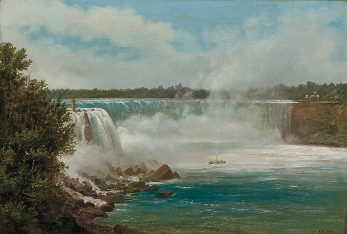 Appraisal: FERDINAND JOACHIM RICHARDT American - Niagara Falls oil on canvas