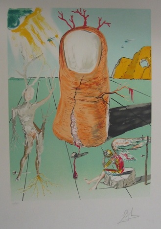 Appraisal: SALVADOR DALI Spanish - Color lithograph titled Vision of the