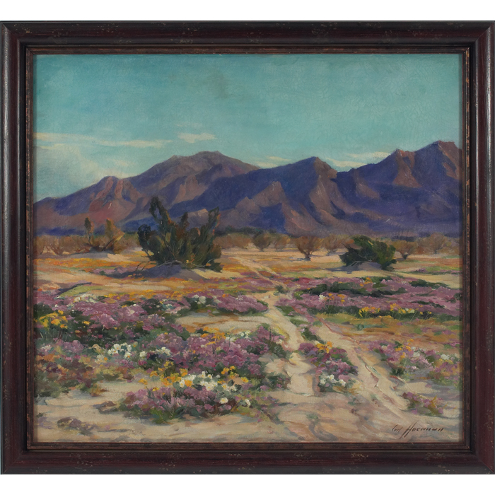 Appraisal: Carl Hoerman American - ''Desert Flowers '' c oil on