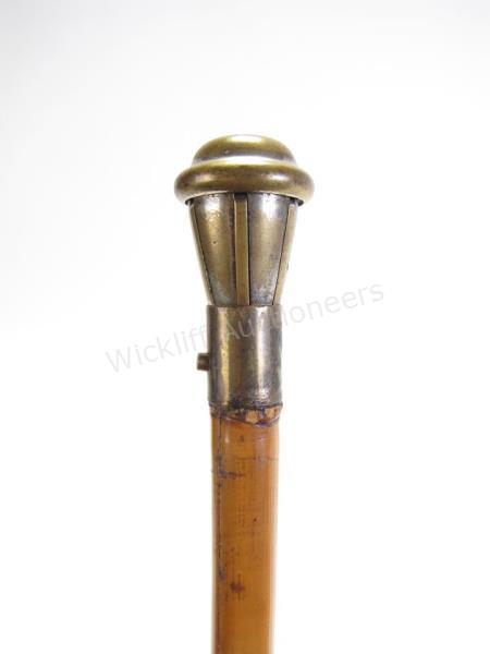 Appraisal: Life Preserver Weapon Cane This rare and dangerous French life