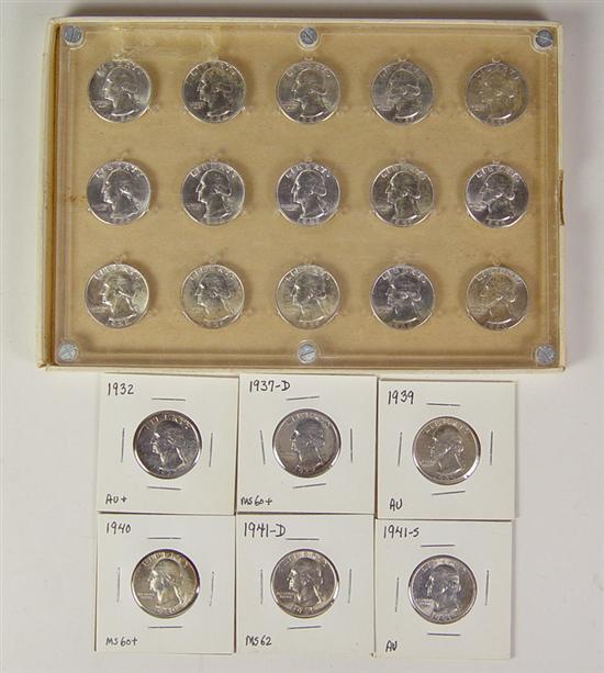 Appraisal: Consecutive Date MM of Uncirculated Washington Quarters Dates begin with