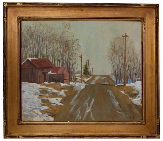 Appraisal: Rudolf Stumpf Landscape Oil on Canvas Rudolf Stumpf United States