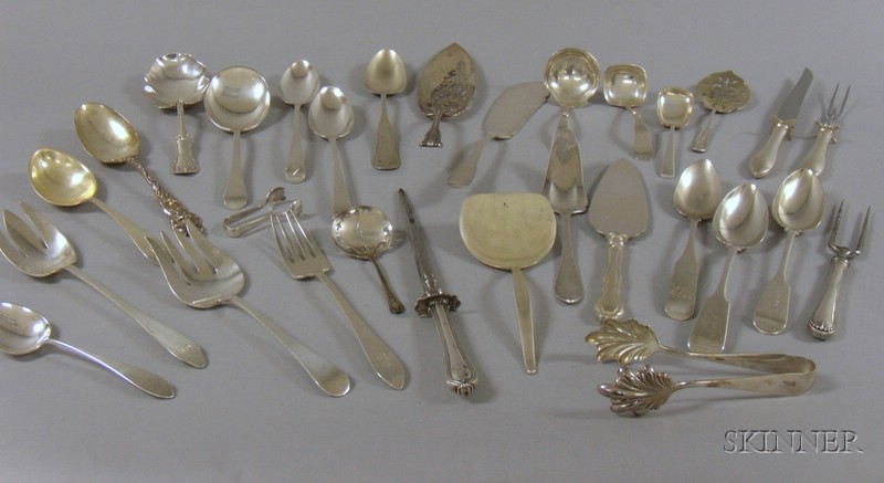 Appraisal: Approximately Thirty Pieces of Assorted Silver Flatware Tiffany Kalo Gorham