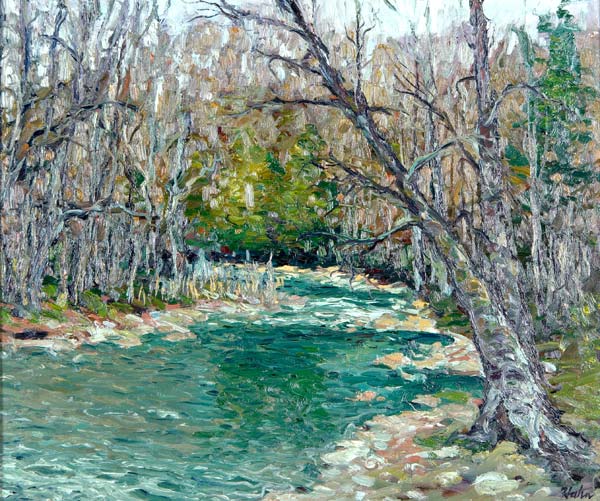 Appraisal: David Hahn American th Century Tohickon Creek Ralph Stover State