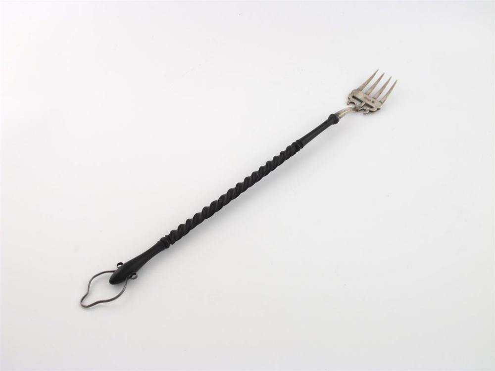 Appraisal: An Edwardian silver toasting fork