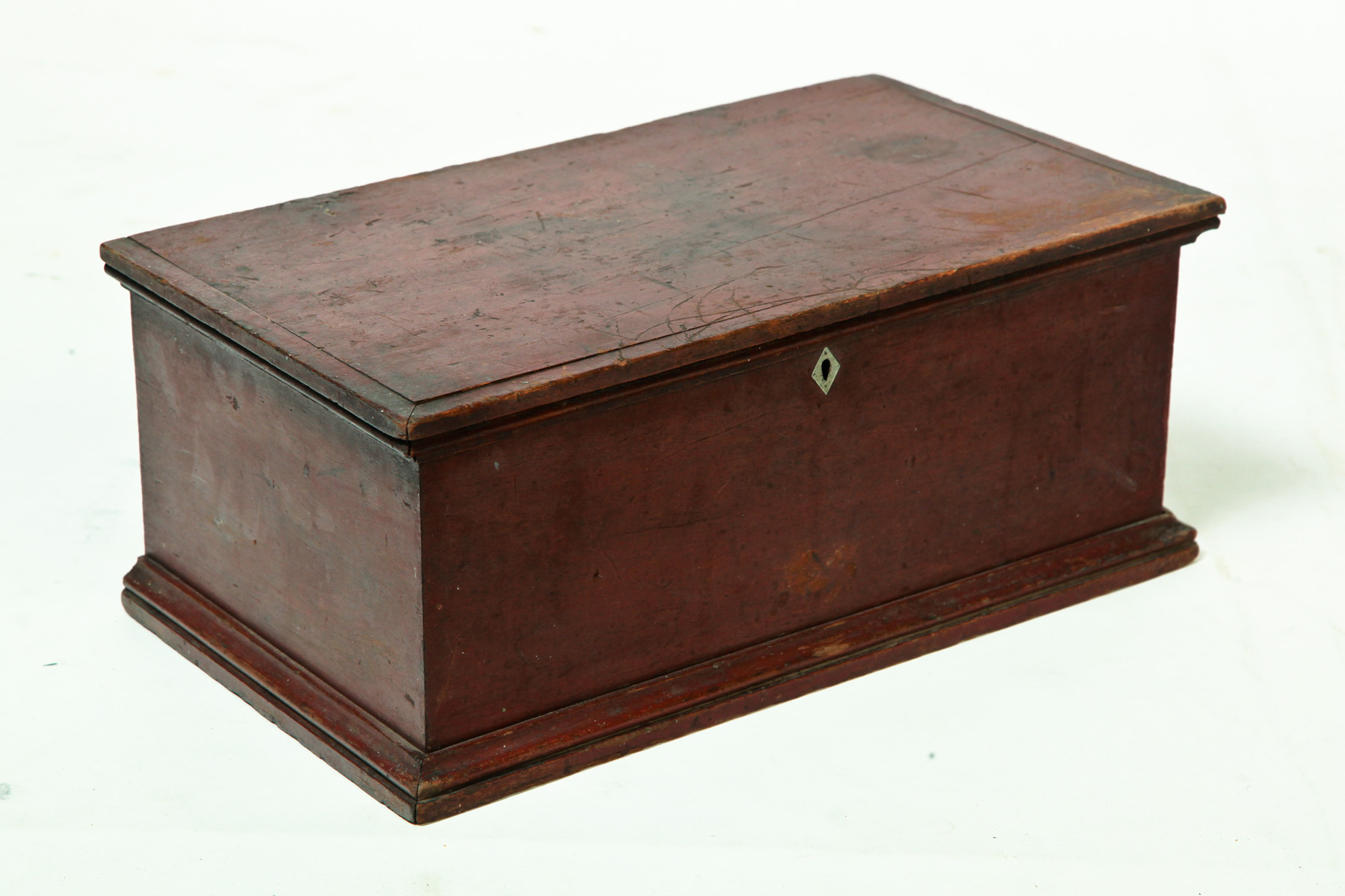 Appraisal: NEW ENGLAND DOCUMENT BOX Second quarter- th century walnut Original