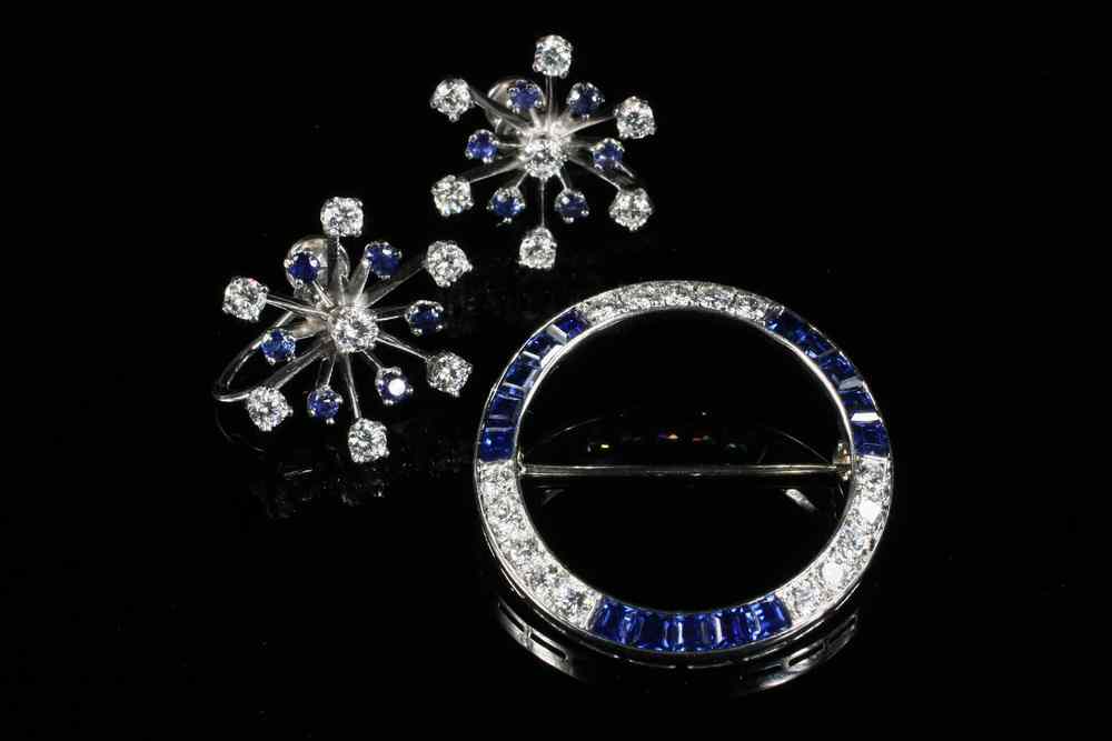 Appraisal: JEWELRY LOT - Includes a pair of white gold snowflake