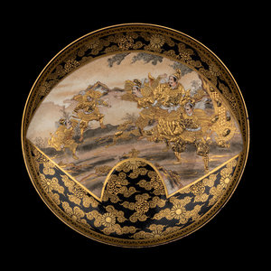 Appraisal: A Satsuma Plate KINKOZAN LATE TH CENTURY of circular form