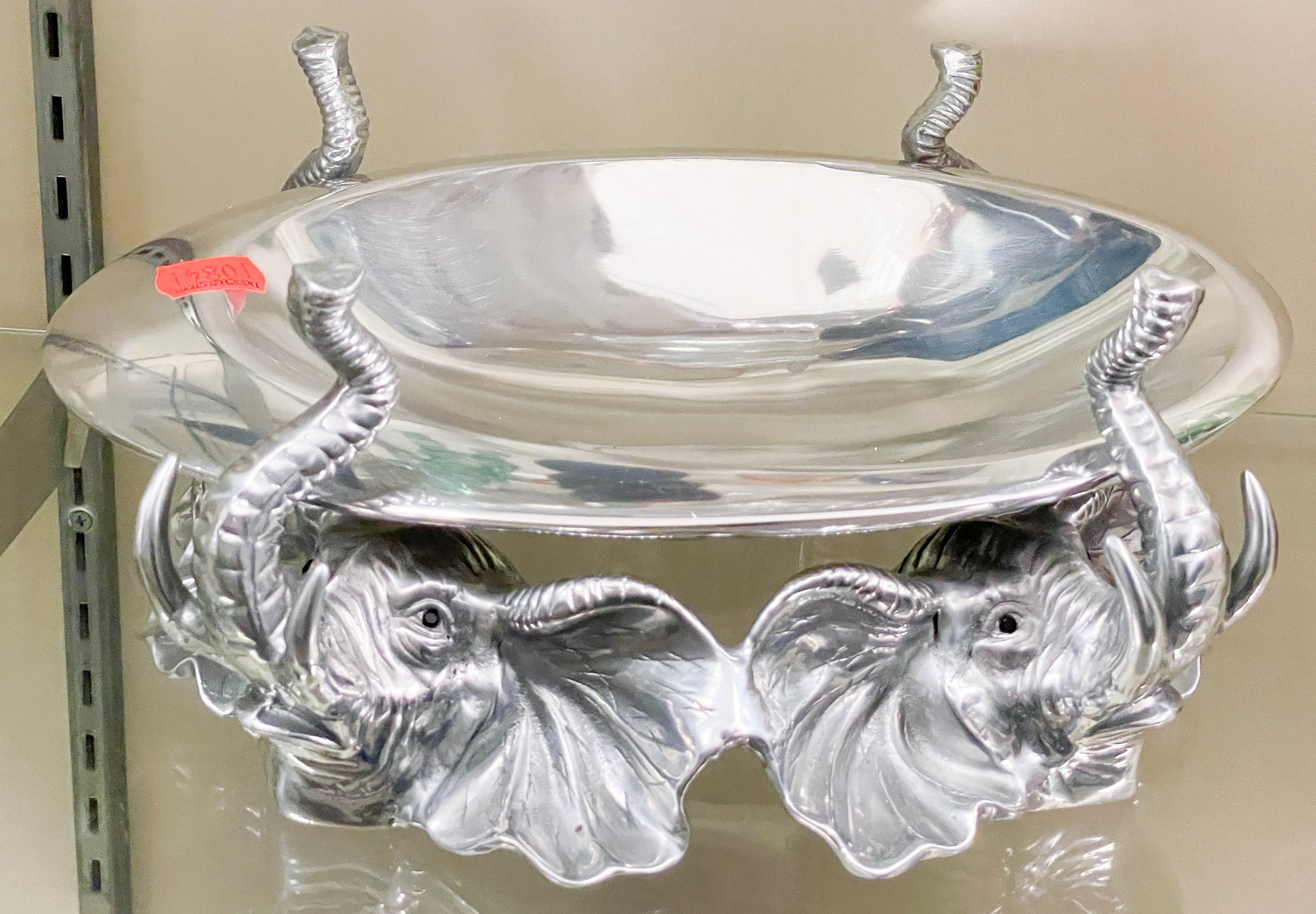 Appraisal: Pcs aluminum c o Nambe oval bowl - x -