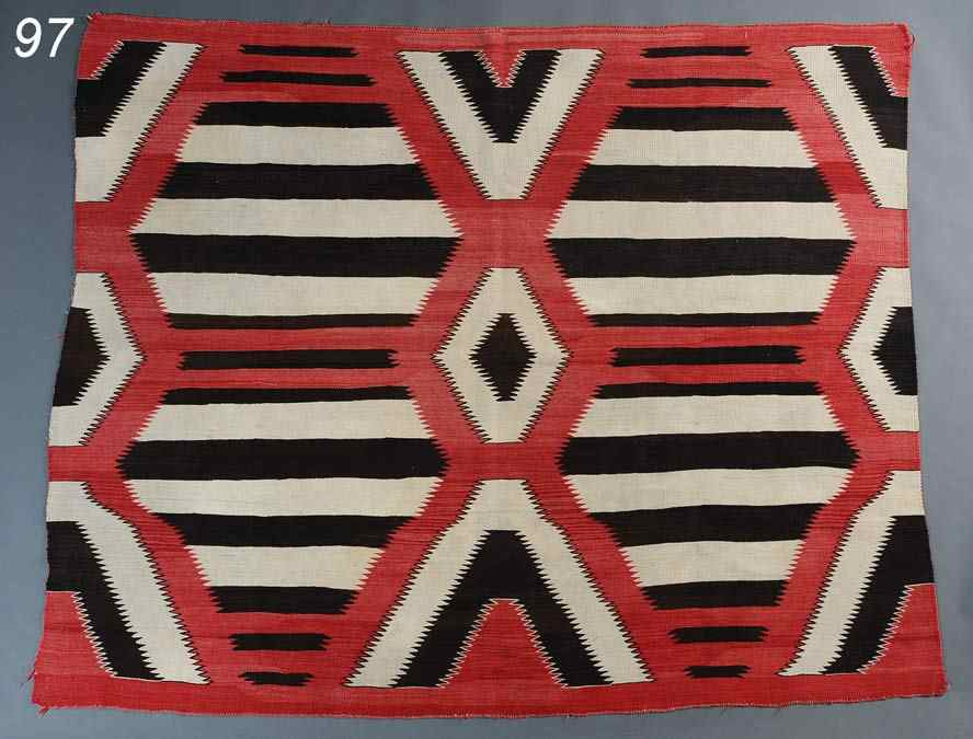 Appraisal: Navajo Men's Wearing Blanket '' x '' late th century