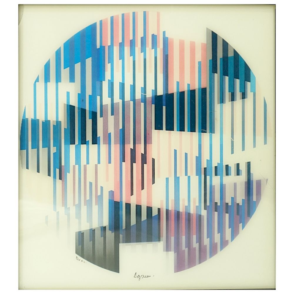 Appraisal: Yaacov Agam Israeli born Yaacov Agam Israeli b Agamograph Circular