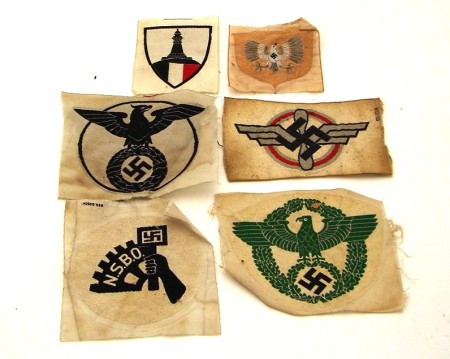 Appraisal: Lot of German BeVo embroidered insignia from various organizations