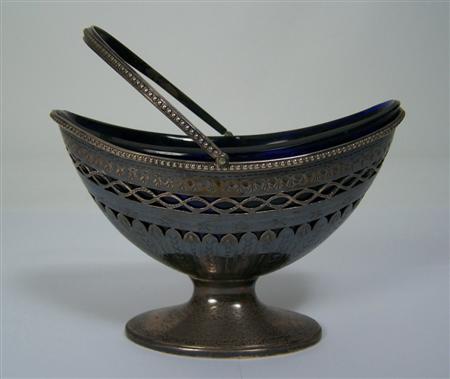 Appraisal: A George III sugar basket possibly by Thomas Crippin London