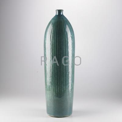 Appraisal: CONTEMPORARY Glazed ceramic floor vase Unmarked x Condition Report