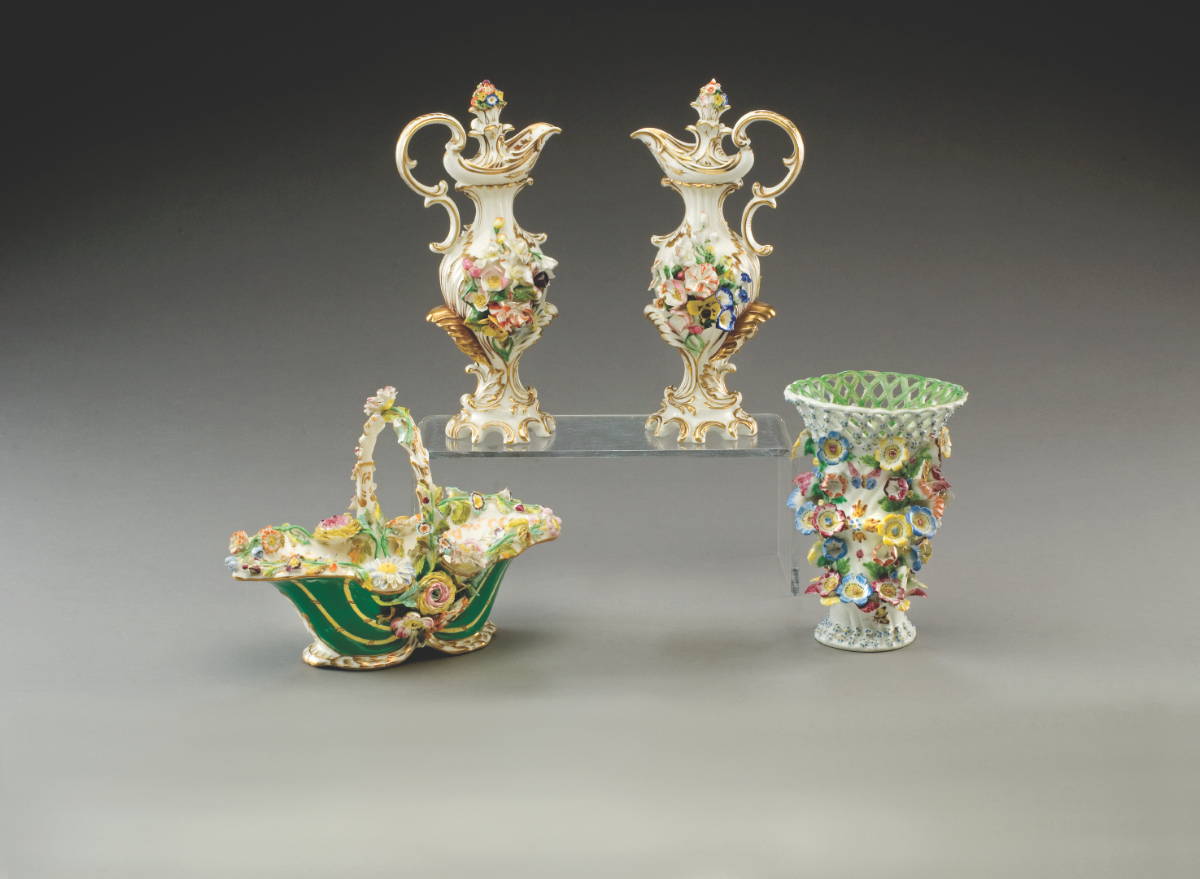 Appraisal: GROUP OF ENGLISH PORCELAIN WARES MID-EIGHTEENTH TO MID-NINETEENTH CENTURY Comprising