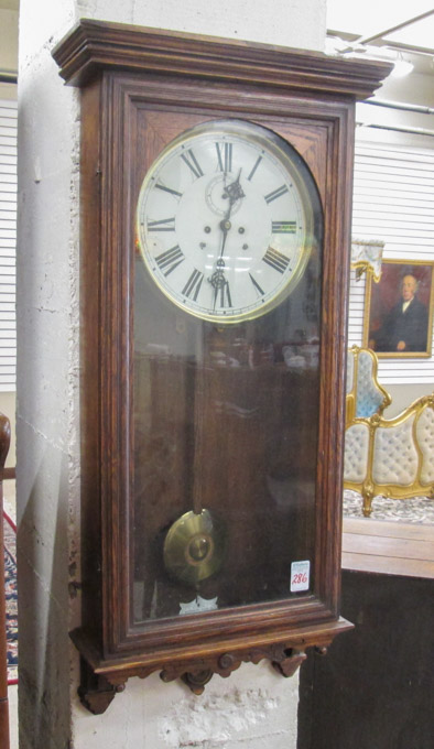 Appraisal: WATERBURY OAK CASE REGULATOR NO WALL CLOCK Waterbury Clock Co