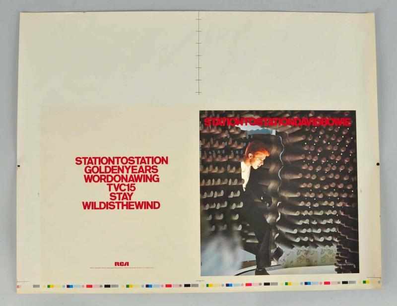 Appraisal: David Bowie Station to Station LP Slick Description Unreleased Color