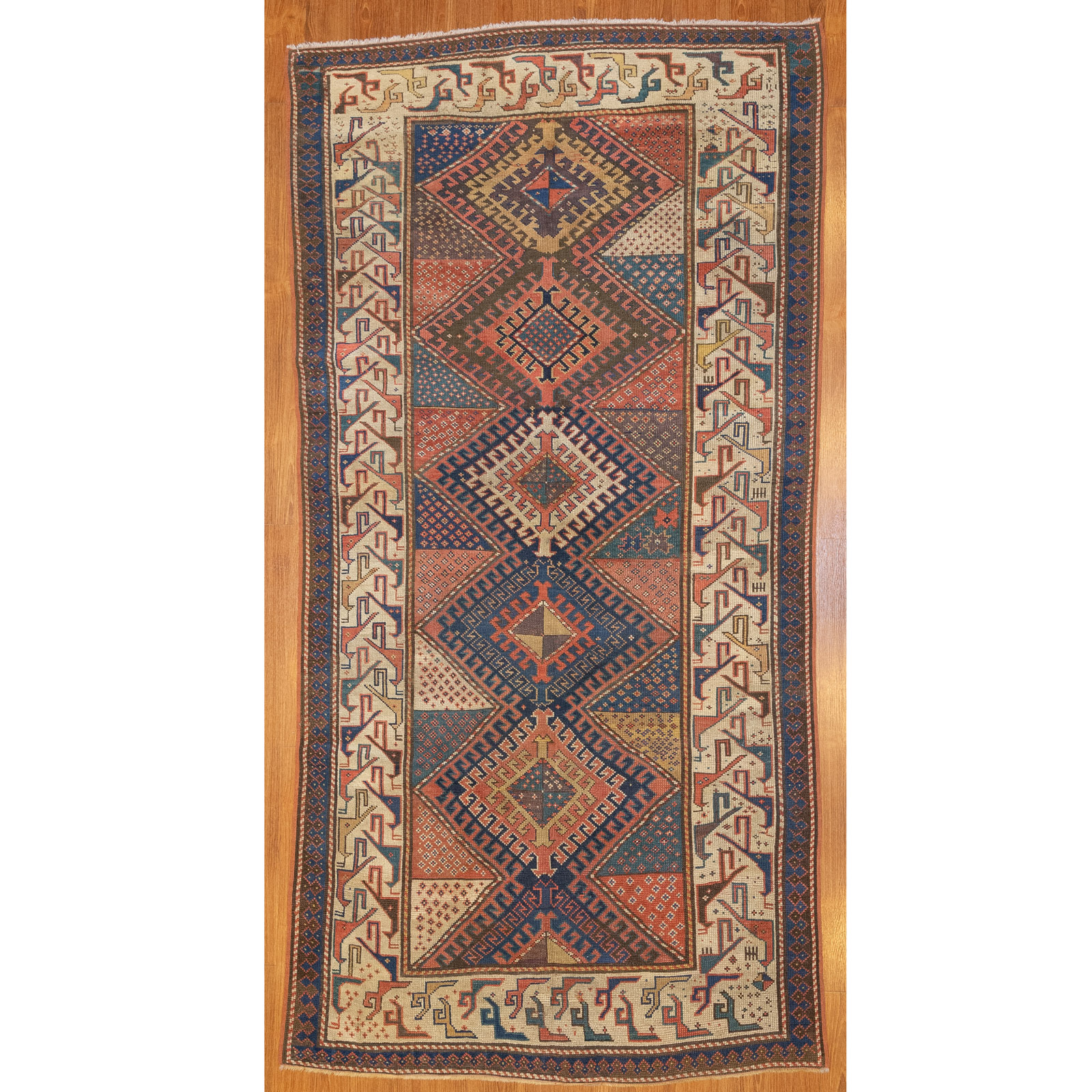 Appraisal: ANTIQUE KUBA RUG CAUCASUS X First quarter- th century hand-knotted