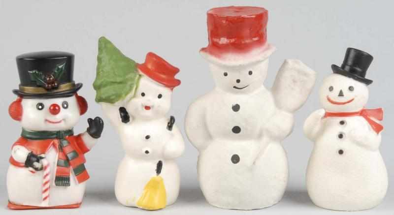 Appraisal: Lot of Snowmen Description Includes two squeak toys one pulp