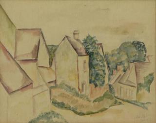 Appraisal: SURVAGE Leopold Watercolor Maillebois Signed and titled lower right in