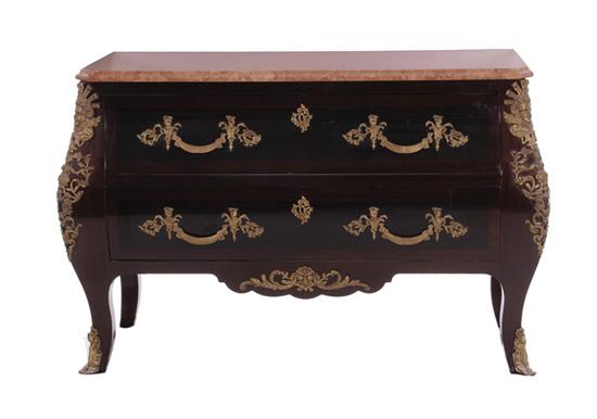 Appraisal: French ormolu and marble-mounted commode H W D Provenance South