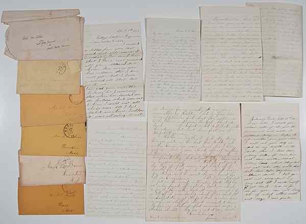 Appraisal: Civil War Archive of Members of th Mass Vols Lot