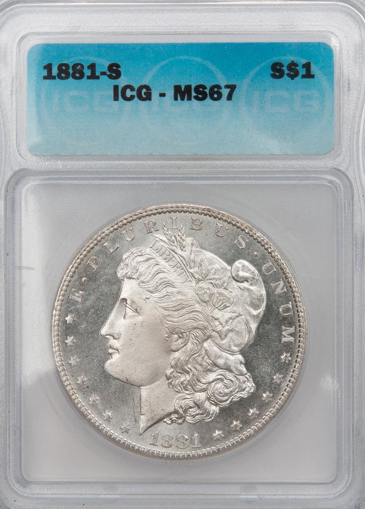 Appraisal: -S MORGAN SILVER DOLLAR ICG MS An -S San Francisco