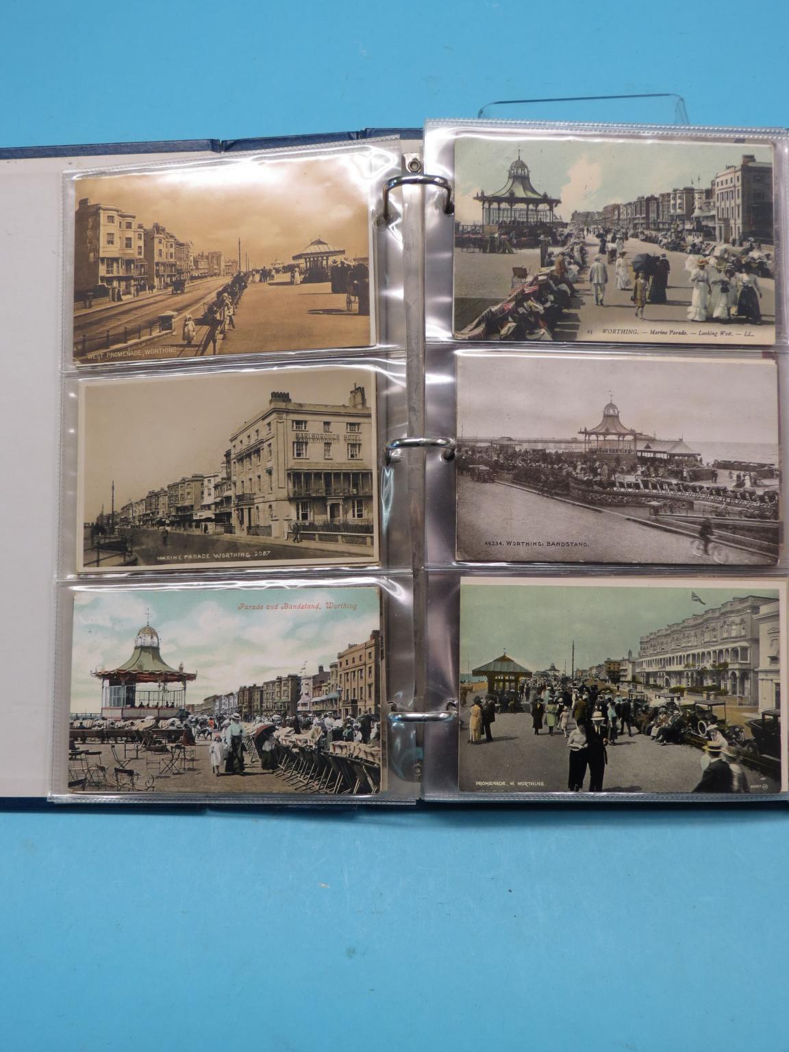 Appraisal: A collection of postcards old Worthing approx total including rare