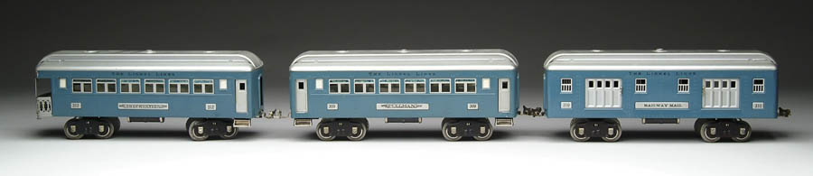 Appraisal: SET OF LIONEL STANDARD GAUGE PASSENGER CARS Baggage Car Pullman