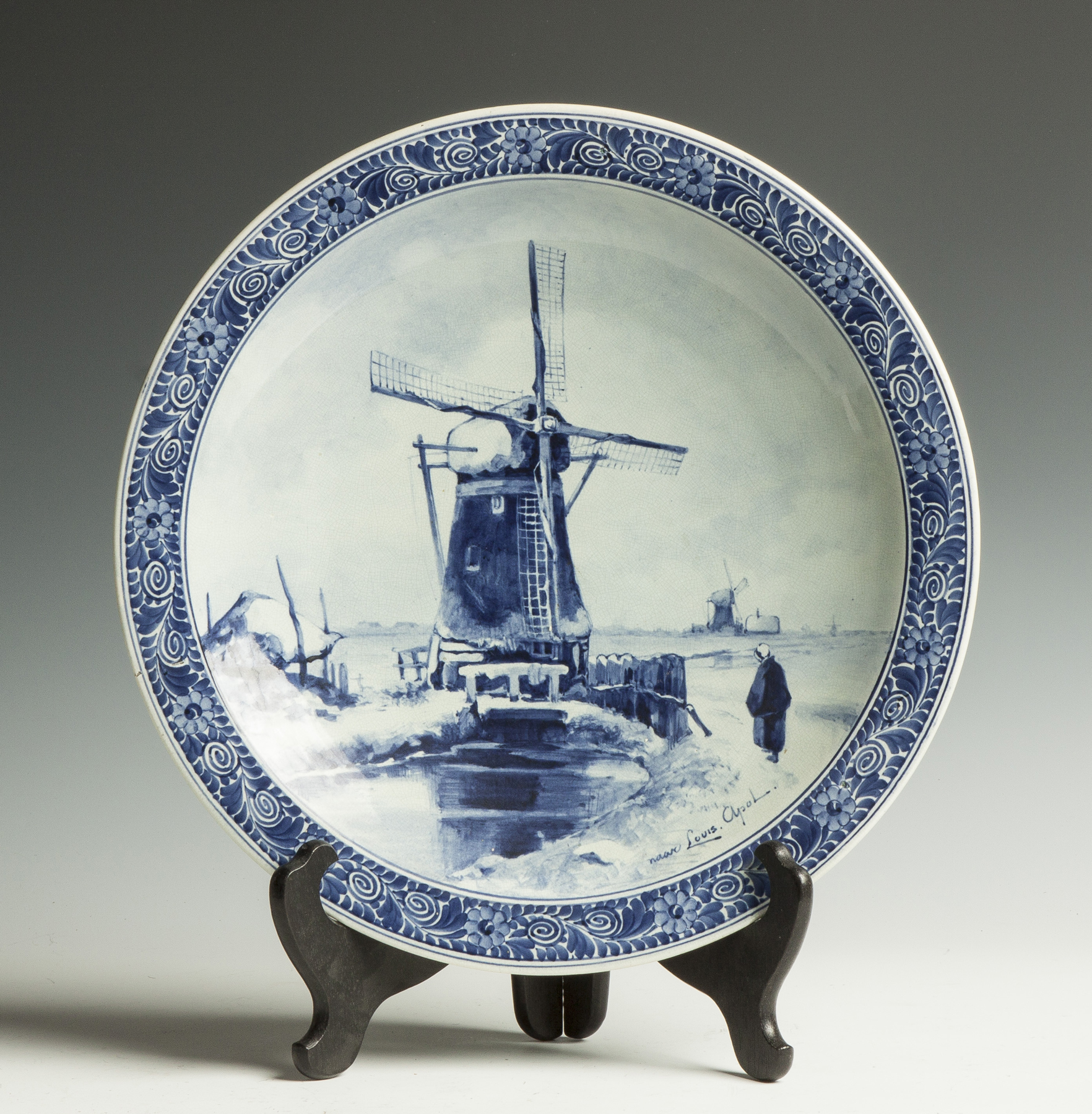 Appraisal: Delft Charger Sgn Louis Apol