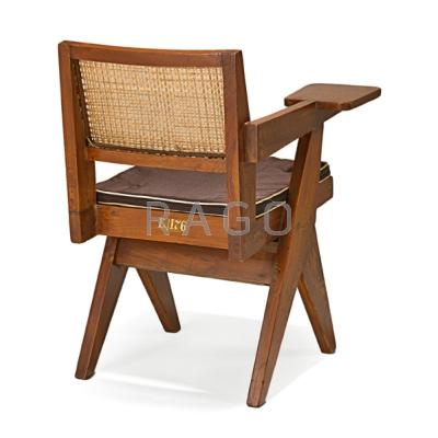 Appraisal: PIERRE JEANNERET - Writing chair from Chandigarh France India ca