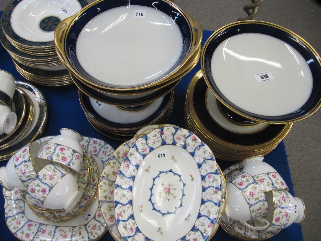 Appraisal: Frank Haviland for Limoges dessert set and Coalport part teaset