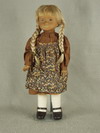 Appraisal: DOLL - brown vinyl head and hands with cloth body