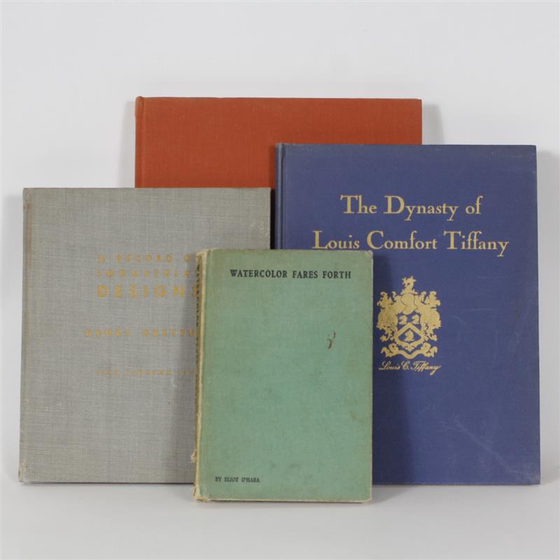 Appraisal: Collection of four vintage art books Henry Dreyfuss Louis Comfort