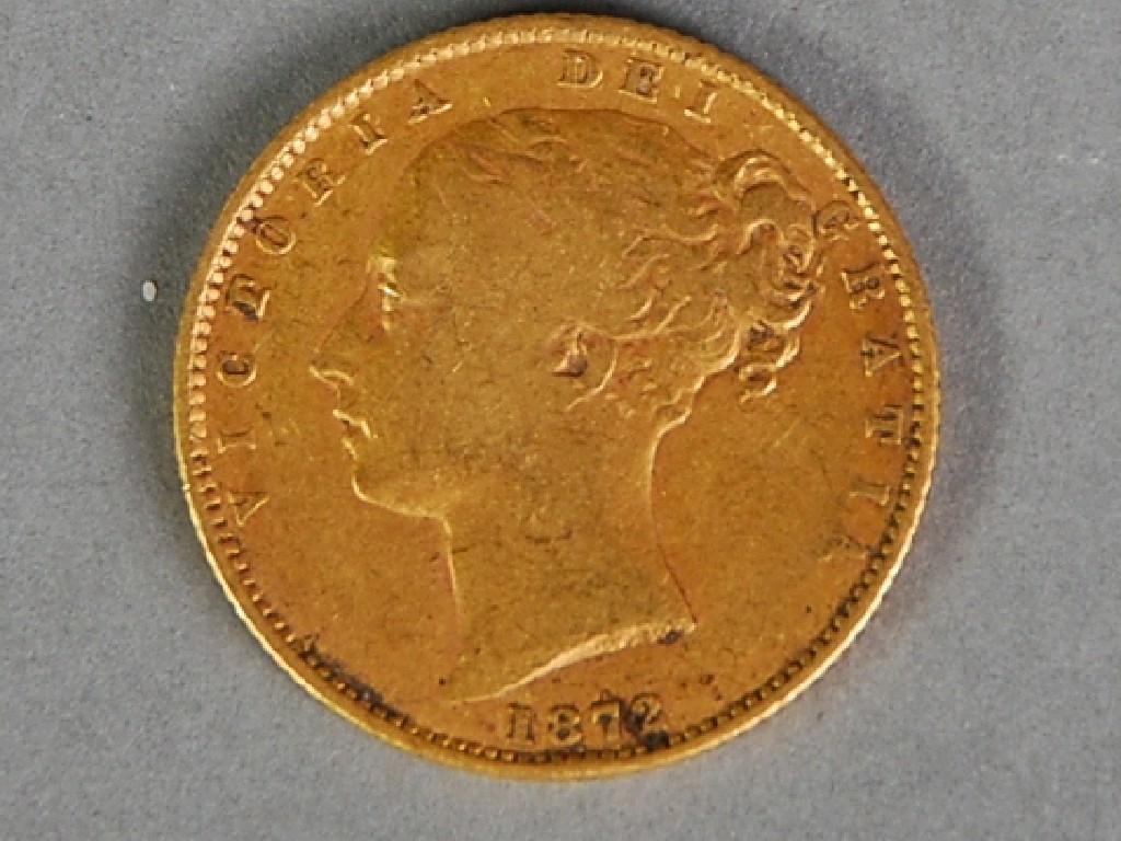 Appraisal: VICTORIA 'ANSELL' GOLD SOVEREIGN with shield on reverse