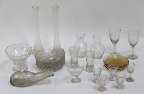 Appraisal: Sundry glass to include carafes custard cups vases etc