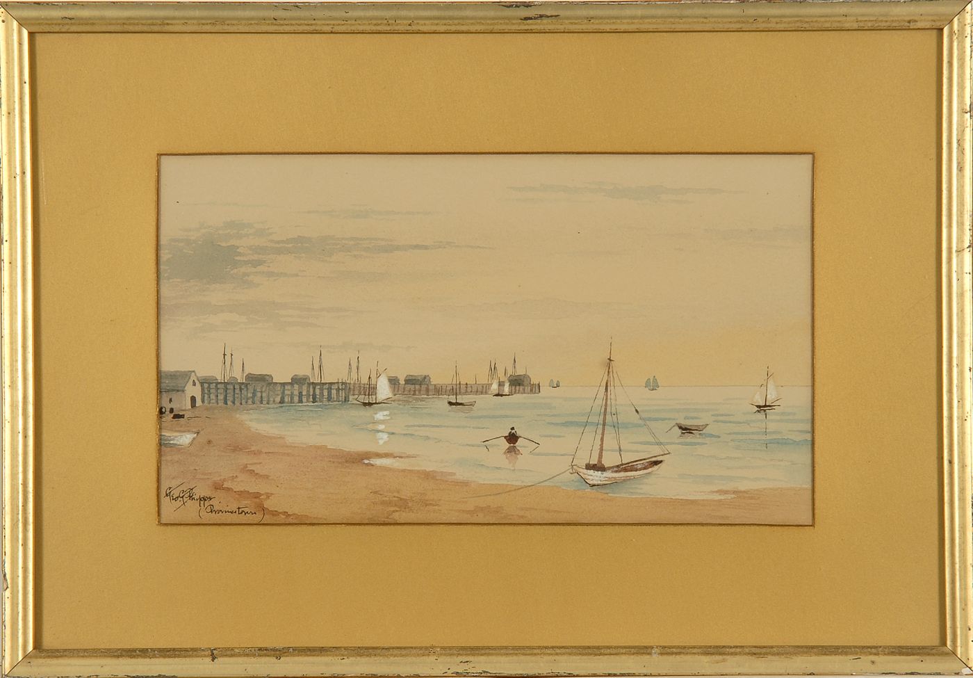 Appraisal: GEORGE GARDNER PHIPPSAmerican -Provincetown shoreline Signed lower left Geo G