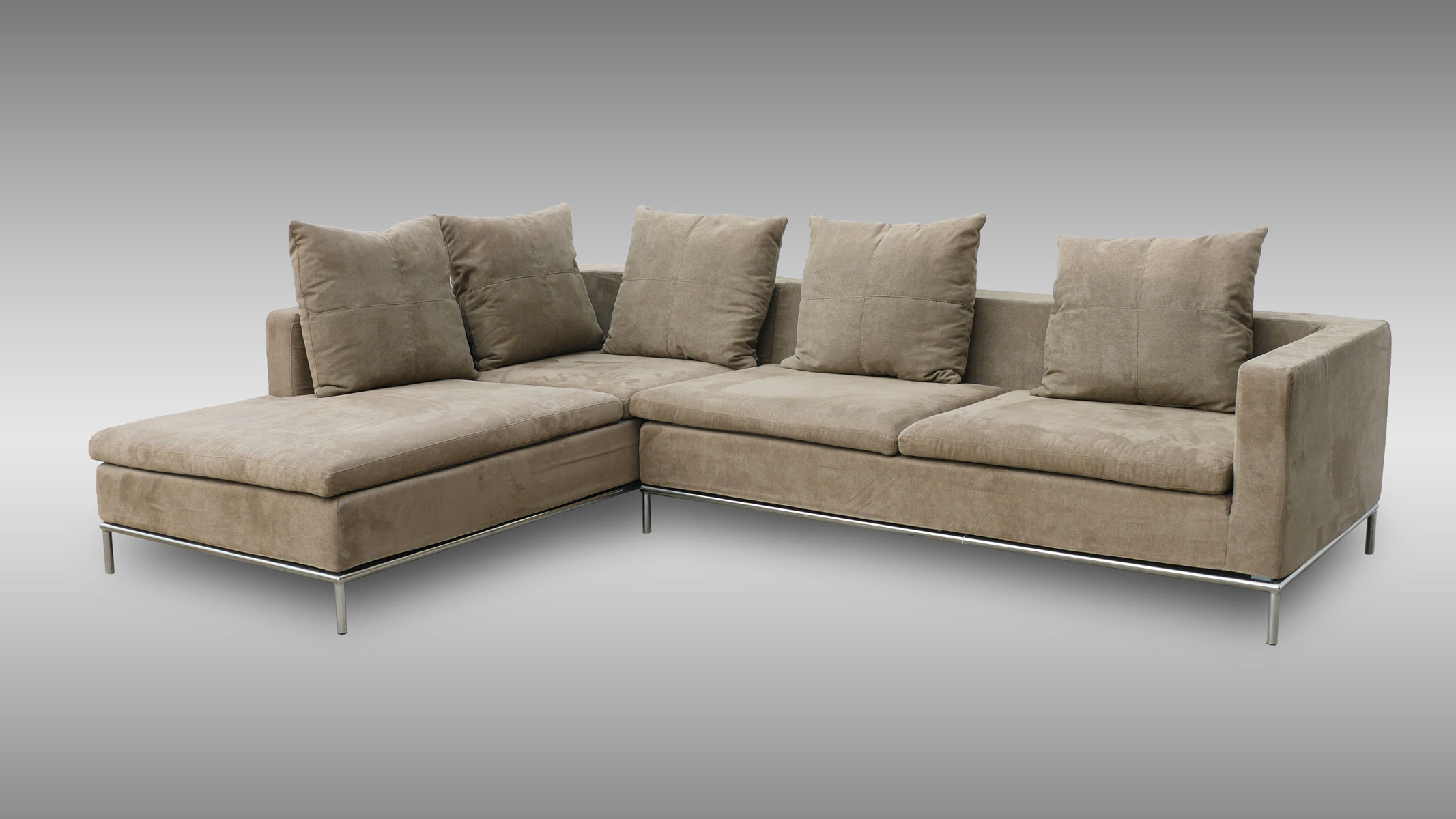 Appraisal: MODERNE SECTIONAL SOFA BY DIRECTIONAL Modern sectional sofa by Directional