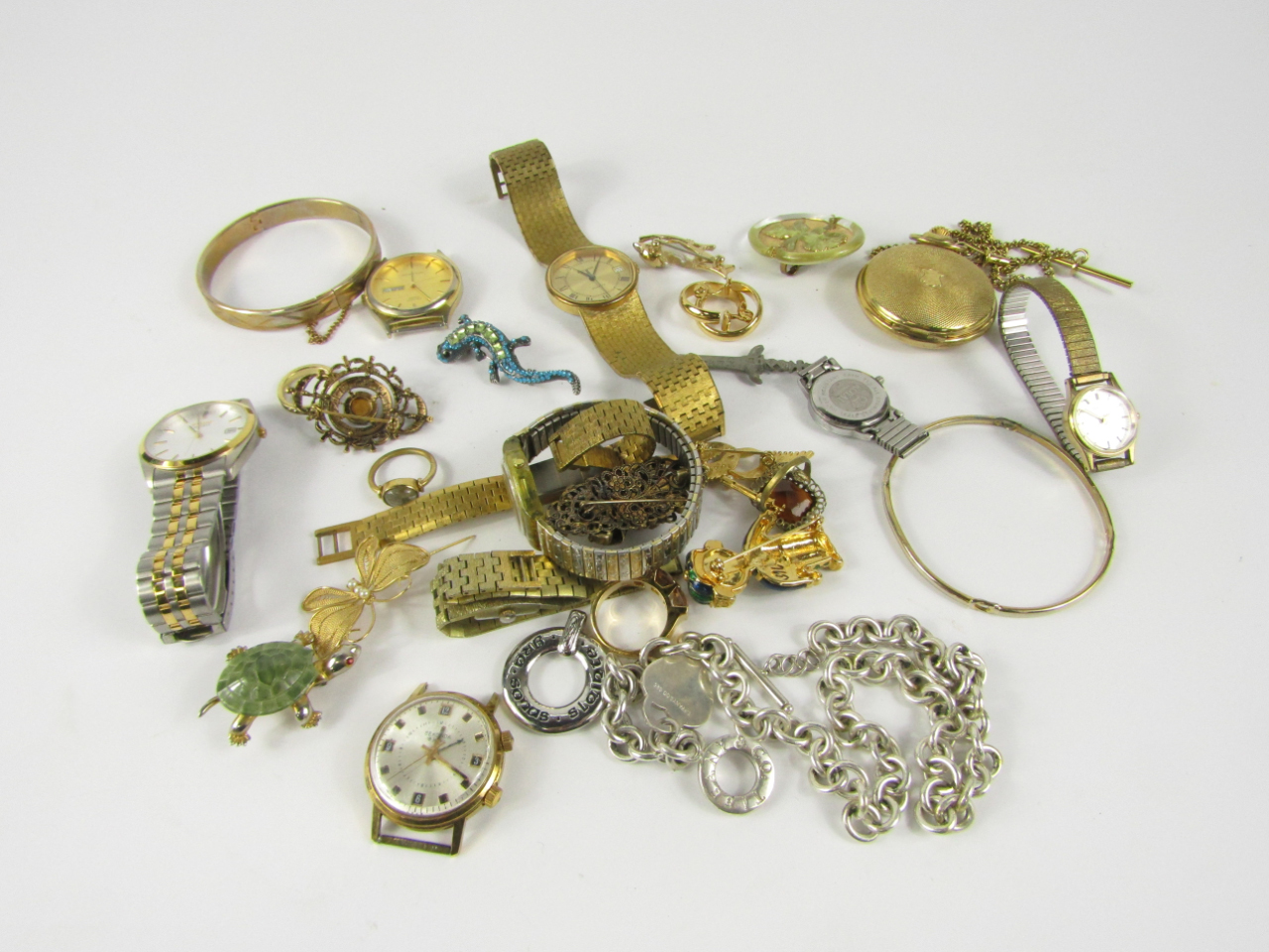 Appraisal: Various gentlemans watches costume jewellery etc