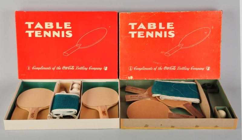 Appraisal: Lot of Coca-Cola Table Tennis Game Sets Description s to