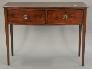 Appraisal: Continental two drawer mahogany server ht in lg in Continental