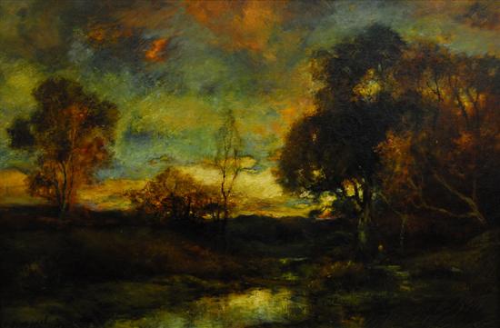 Appraisal: CHARLES P APPEL American - THE LAST GLEAM oil on