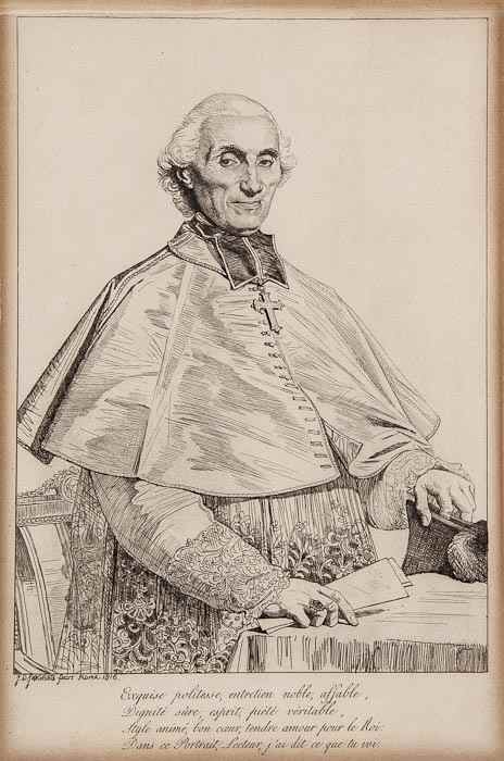 Appraisal: Jean-Auguste-Dominique Ingres - Gabriel Cortois de Pressigny etching on wove